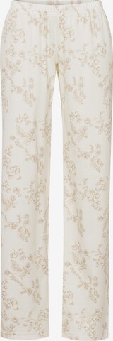 Hanro Pyjamabroek ' Loungy Nights ' in Beige: voorkant