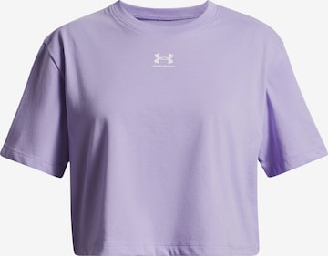 UNDER ARMOUR Funktionsshirt 'UA Rival SS' in Lila: Vorderseite