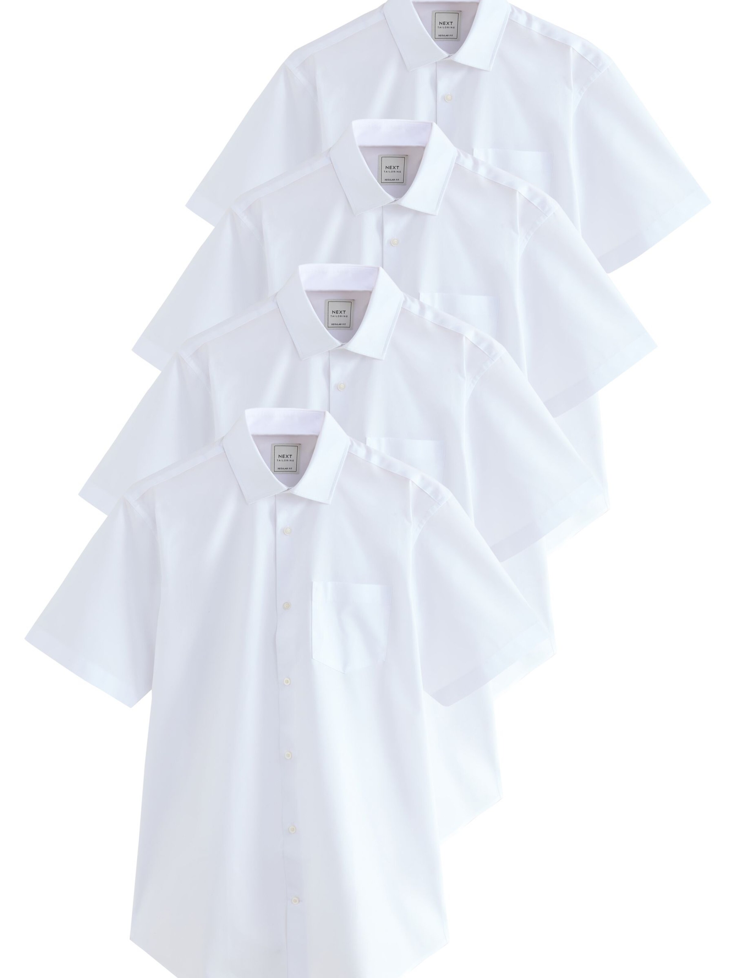Regular fit Camicia di Next in bianco: frontale