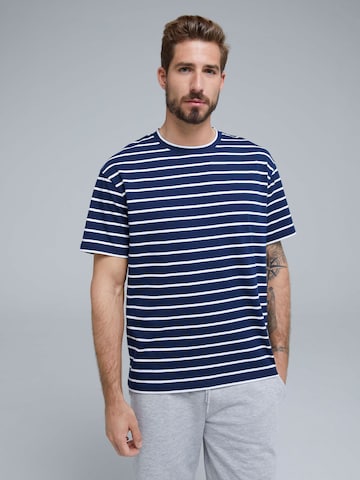 ABOUT YOU x Kevin Trapp Shirt 'Berkay' in Blauw: voorkant