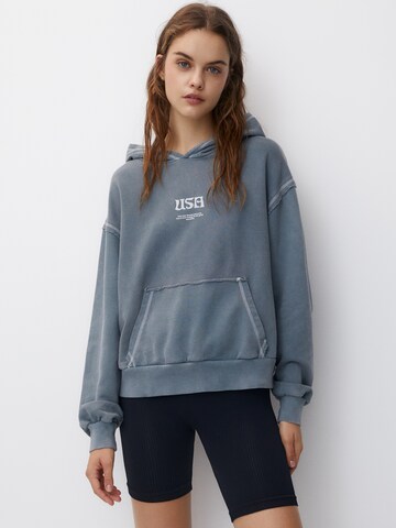 Pull&Bear Sweatshirt in Grijs: voorkant