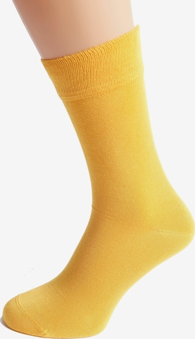 Chaussettes 'TAUNO' Sokisahtel en jaune : devant