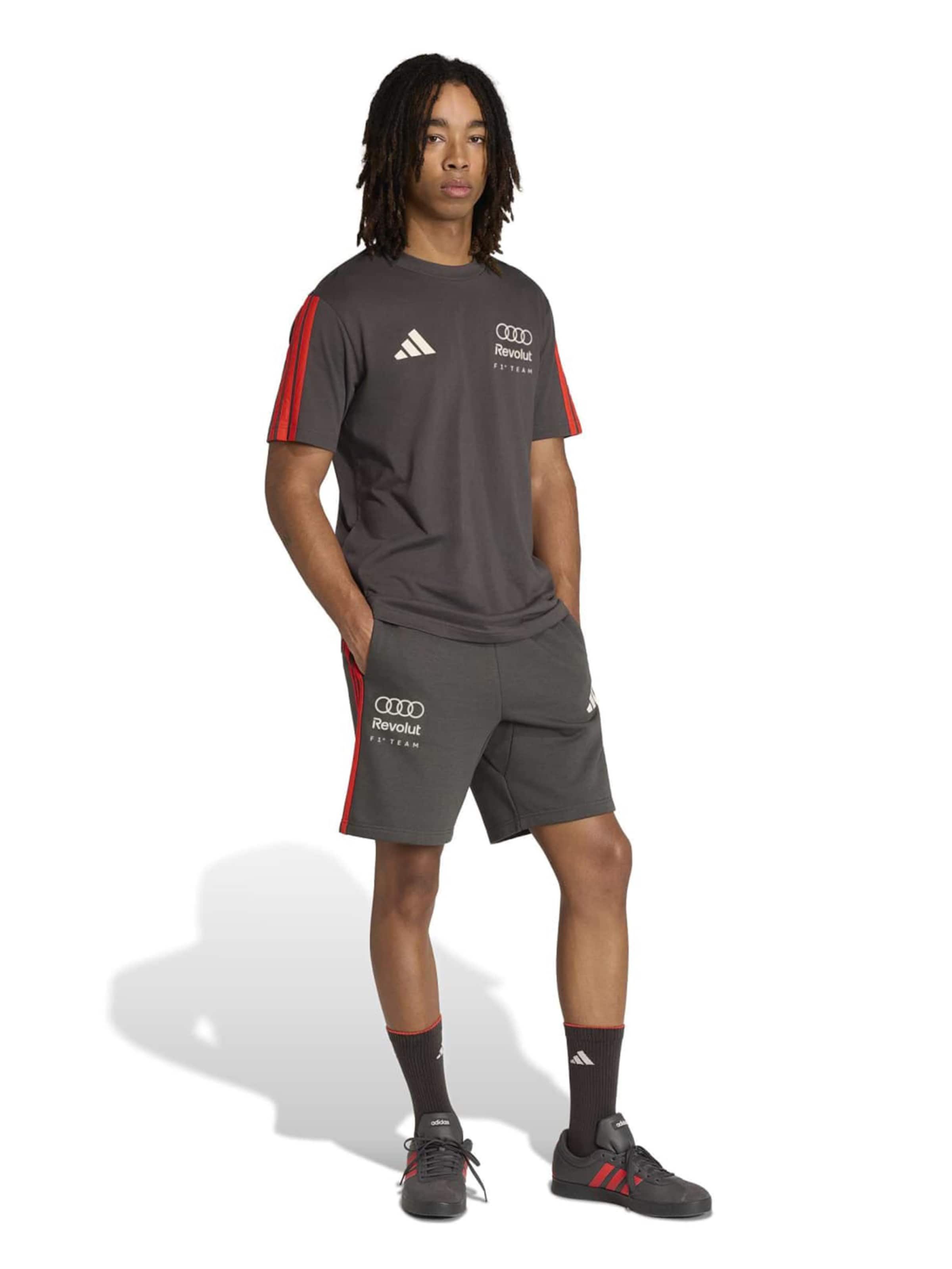 ADIDAS SPORTSWEAR Loosefit Sportnadrágok 'AU DNA' - fekete