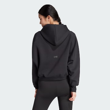 ADIDAS SPORTSWEAR Athletic Zip-Up Hoodie 'Z.N.E.' in Black