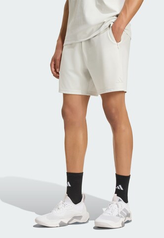 ADIDAS PERFORMANCE - Regular Calças de desporto 'Puremotion' em cinzento: frente