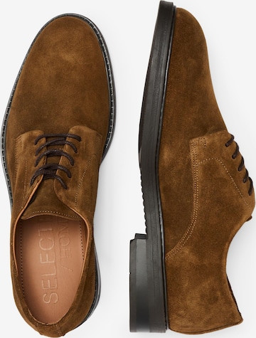 SELECTED HOMME Lace-up shoe 'Blake' in Brown