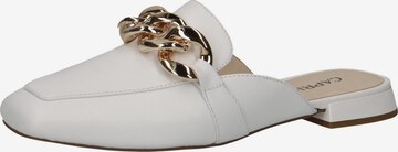 CAPRICE Mules in White: front