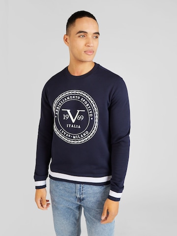 19V69 ITALIA Sweatshirt 'BEN' in Blauw: voorkant