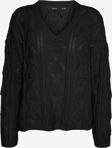 VERO MODA Kampsun 'NEWERIN', värv must: eest vaates