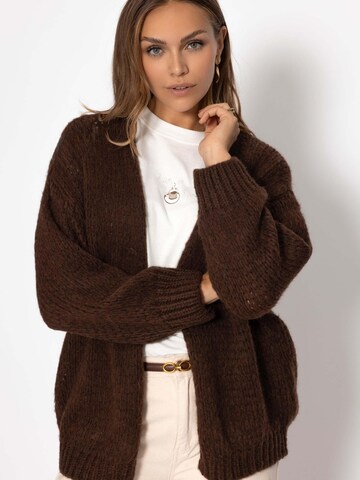 SASSYCLASSY Oversizestrickjacke‌‌‌‌‌‌ in Braun