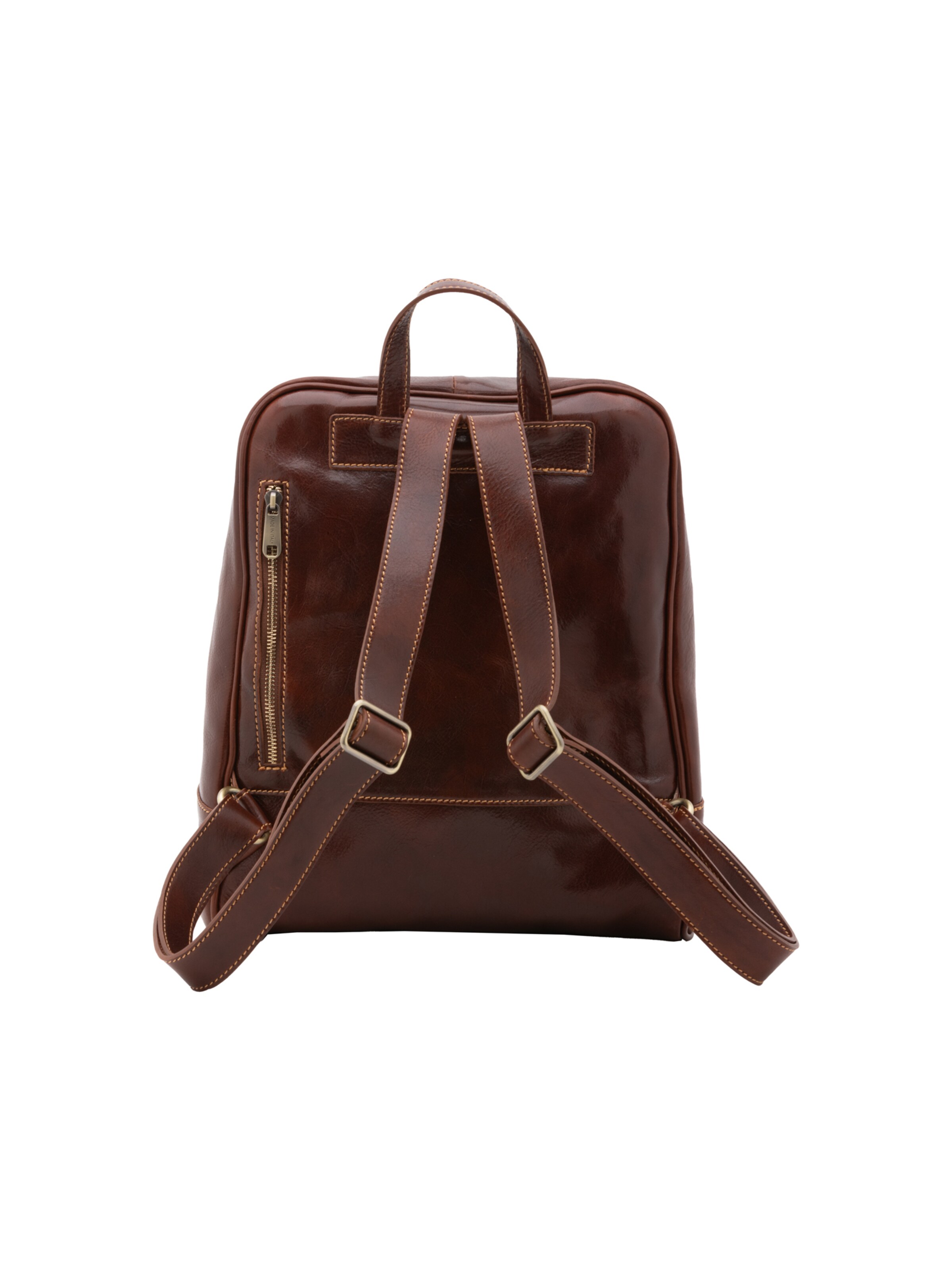 Borsa a spalla 'Zaino Silvanae Vera Pelle - Donna Chiusura Zip Tracolla Regolabile' di I Fratelli in marrone