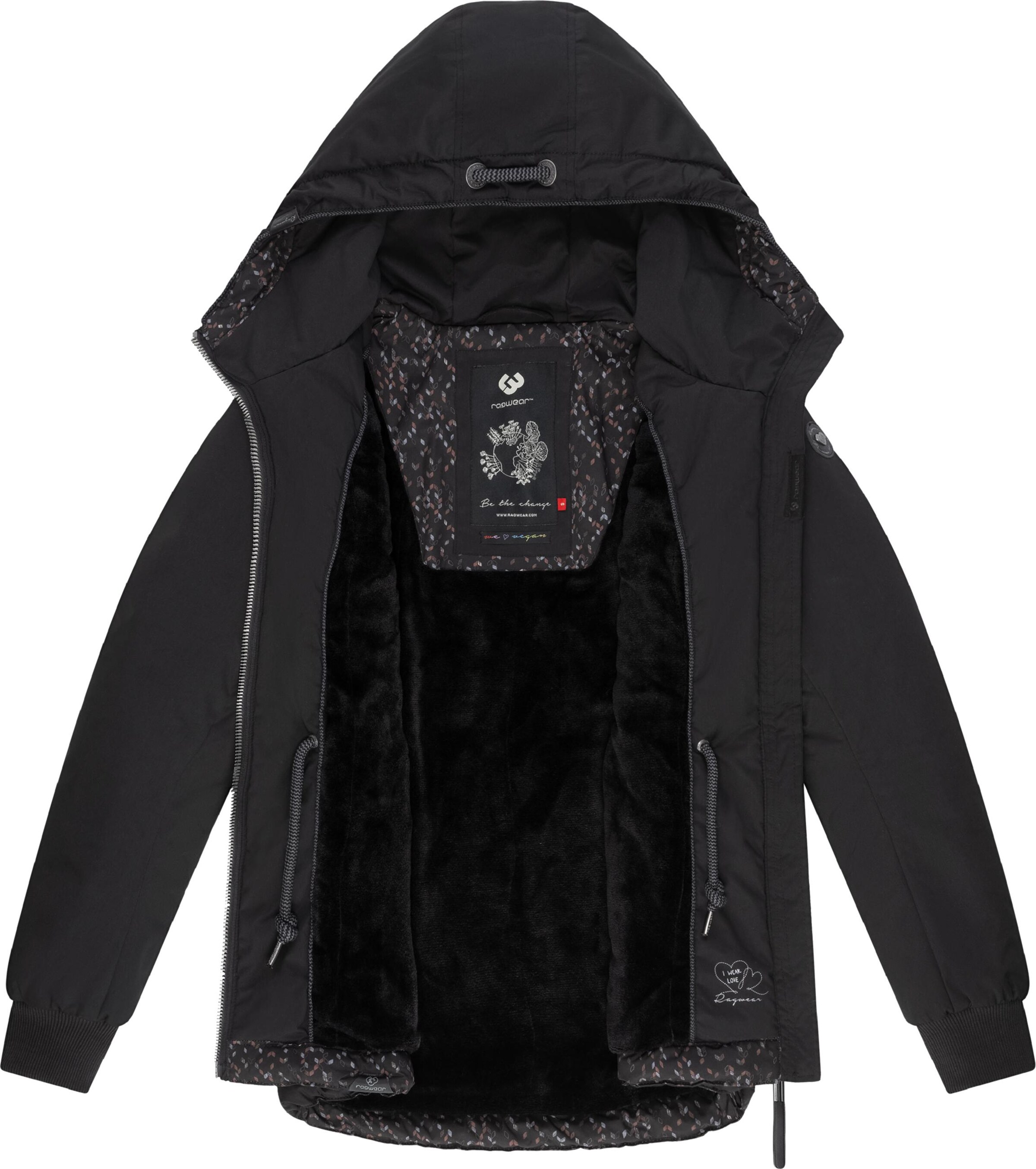 Ragwear Funktsionaalne jope 'Danka', värv must