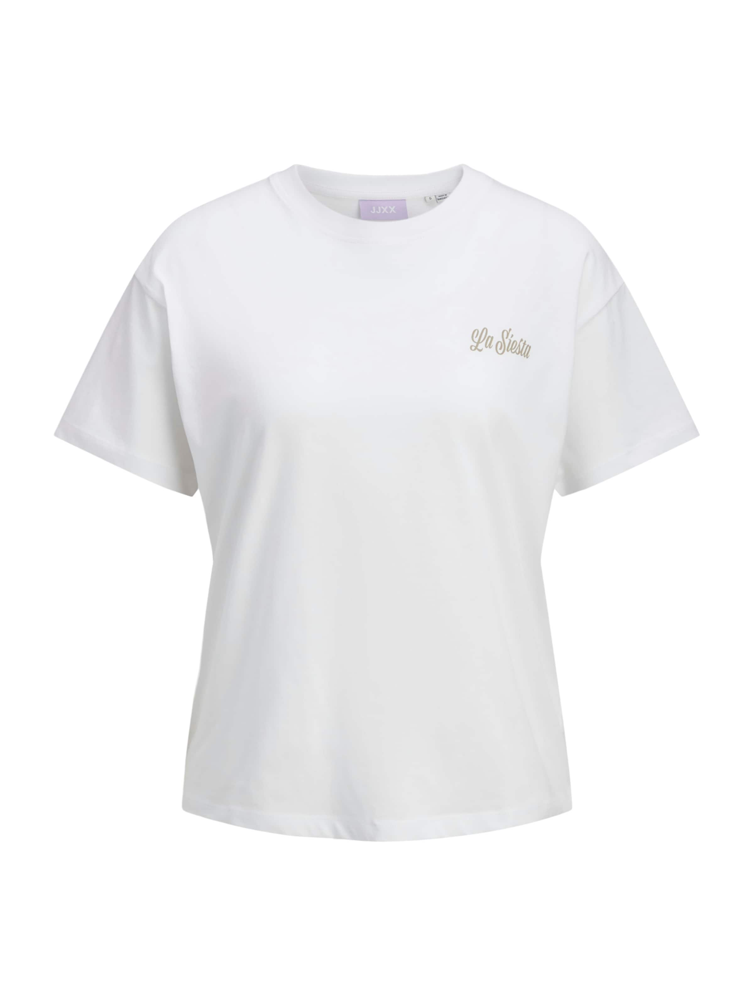 JJXX T-shirt 'JXGia' i vit: framsida