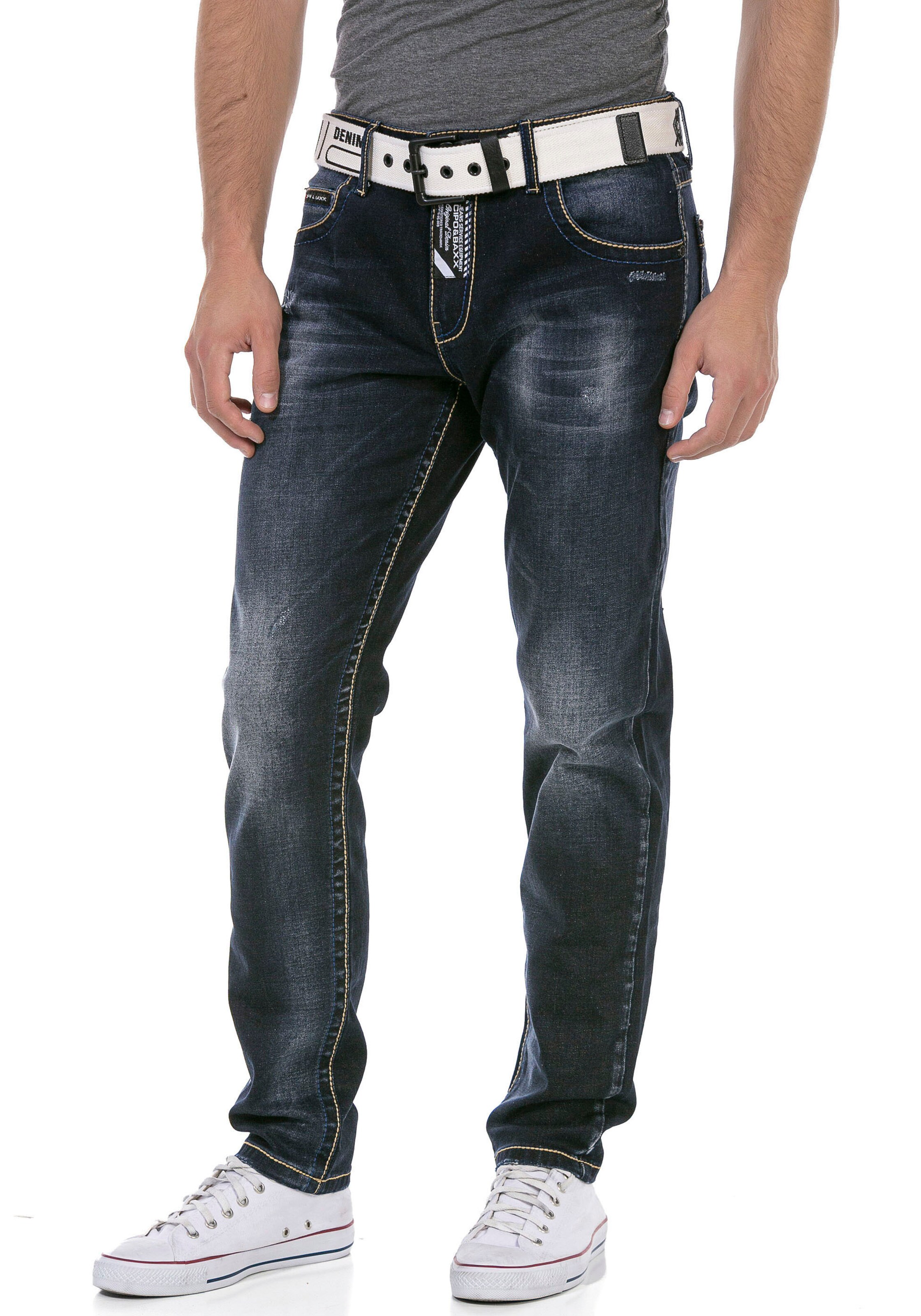CIPO & BAXX Regular Jeans in Grey