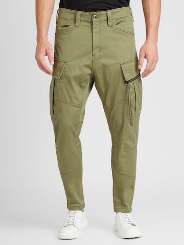 G-Star RAW - Tapered Calças cargo em verde: frente