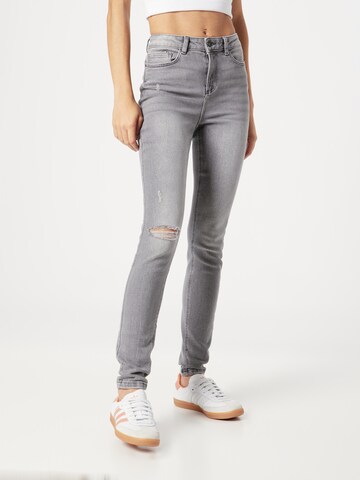 Skinny Jeans 'Callie' de la Noisy may pe gri: față