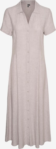 VERO MODA Платье-рубашка 'LINN' в Серый: спереди