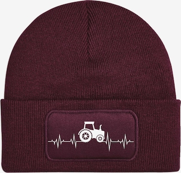 Youth Designz Beanie 'Heartbeat Traktor' in Red: front