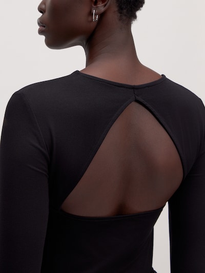 EDITED Haut 'Jade' en noir, Vue avec produit