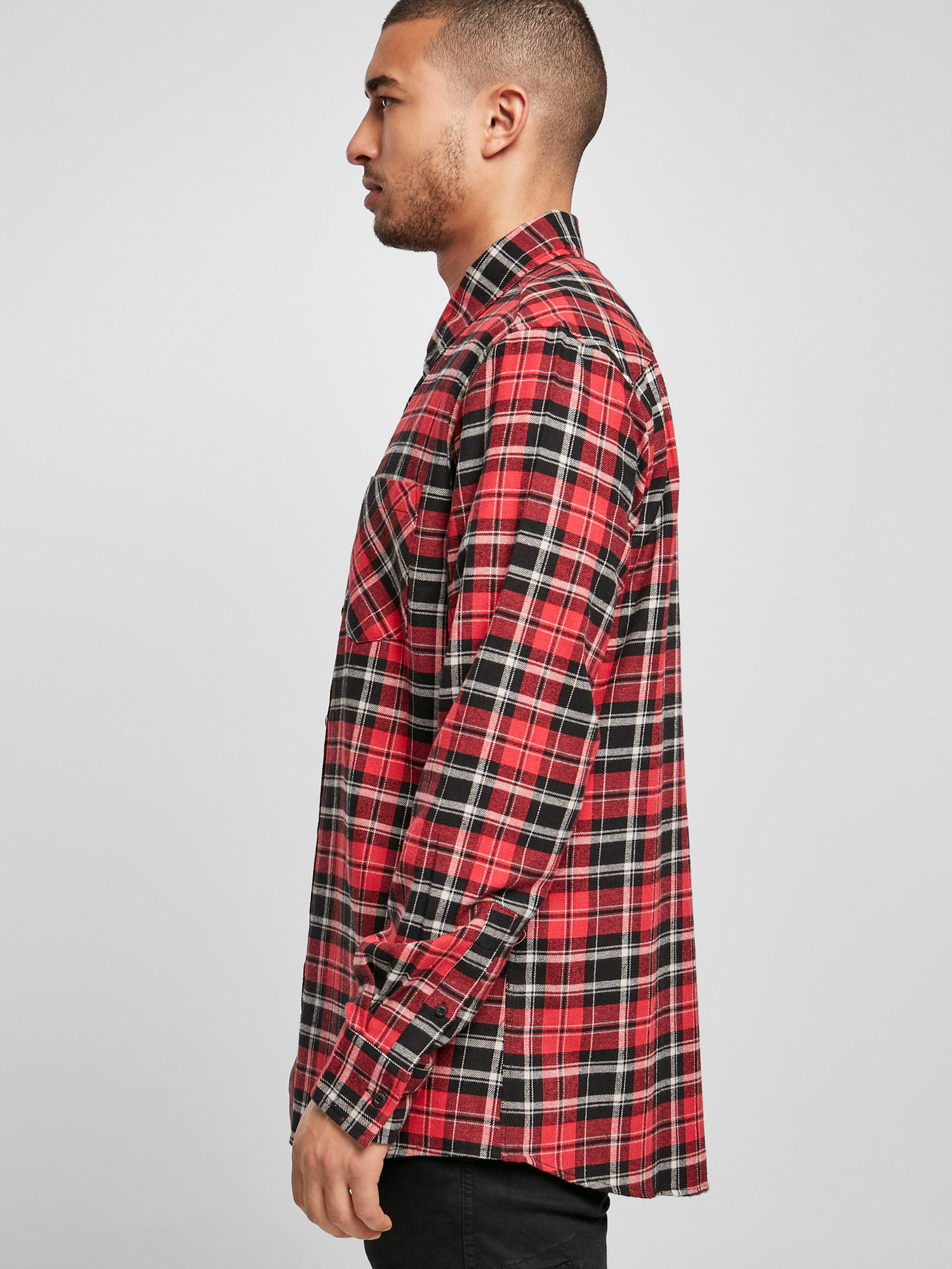 Abbigliamento Taglie comode Urban Classics Camicia Roots in Rosso 