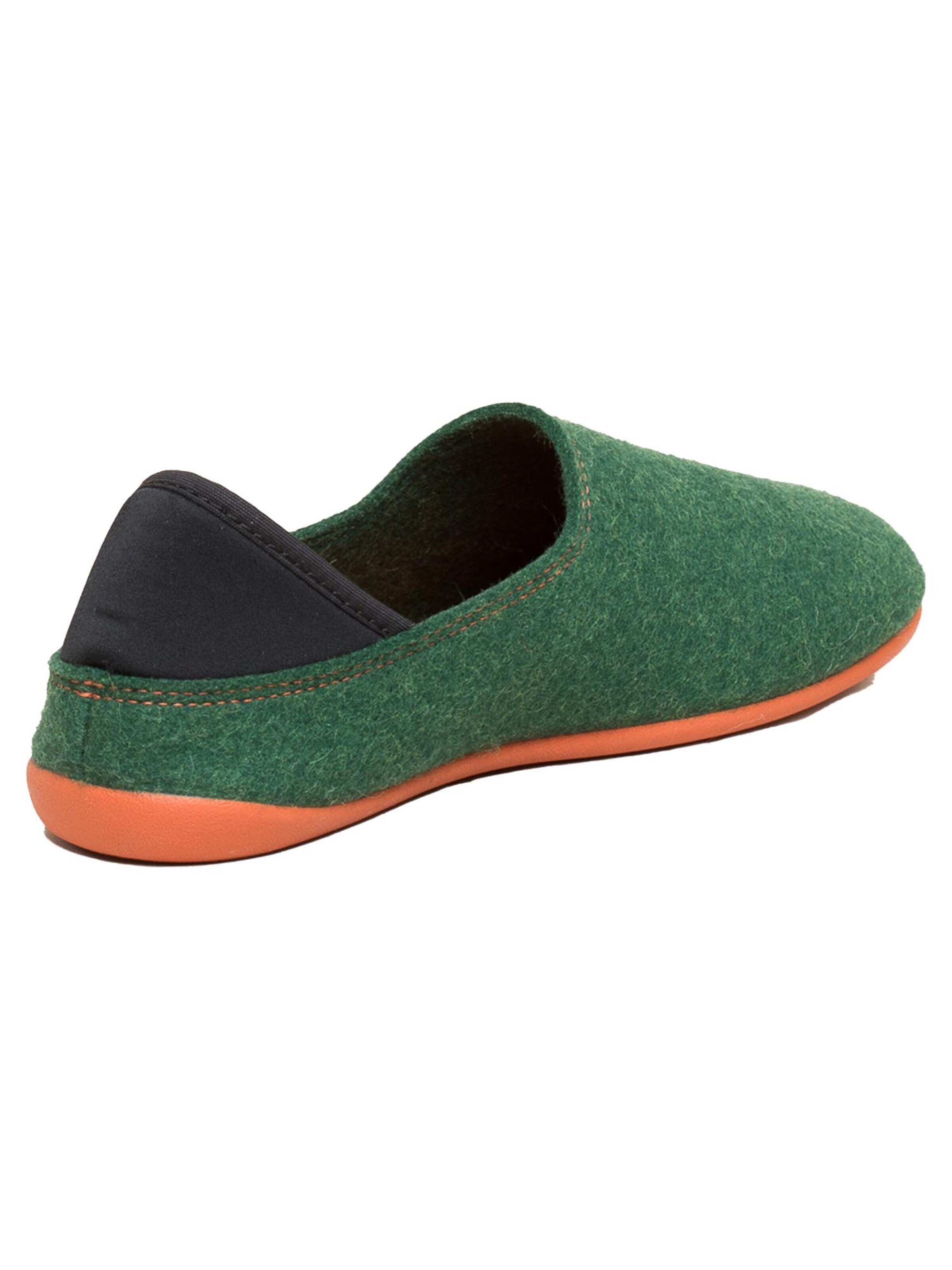 Gottstein Classic Flats 'Wool Slip-On' in Green