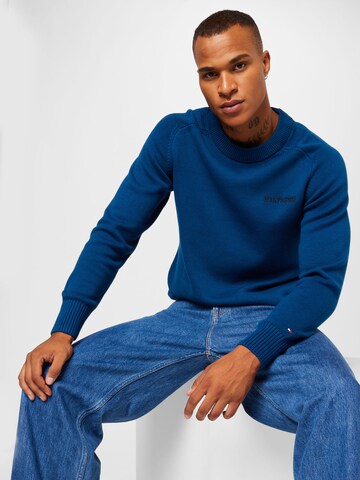 Pull-over TOMMY HILFIGER en bleu : devant