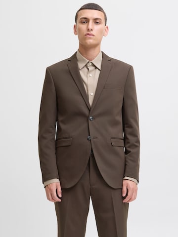 JACK & JONES Slim Fit Jakke 'JPRFranco' i brun: forside