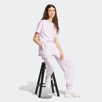 ADIDAS SPORTSWEAR Tapered Sporthose 'Essentials' in Lila