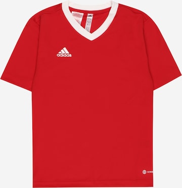 ADIDAS PERFORMANCETehnička sportska majica 'Entrada 22' - crvena boja: prednji dio