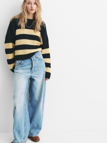 Pull-over Pull&Bear en bleu : devant
