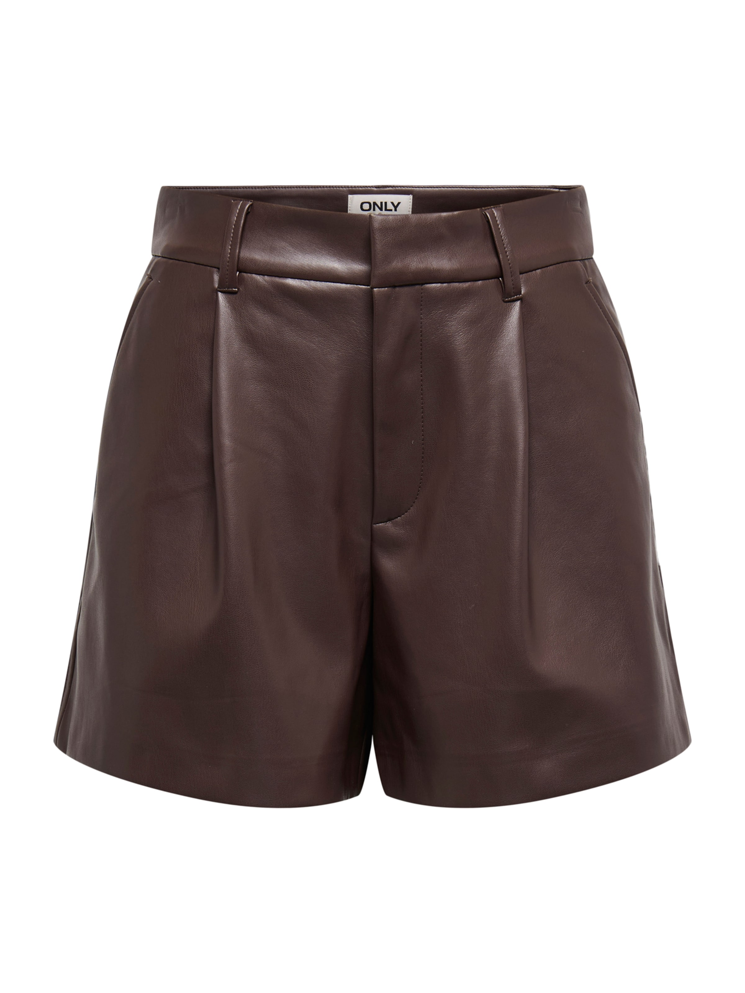 ONLY Plisované nohavice - Hnedá: predná strana