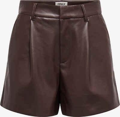 ONLY Calças com pregas em castanho escuro, Vista do artigo