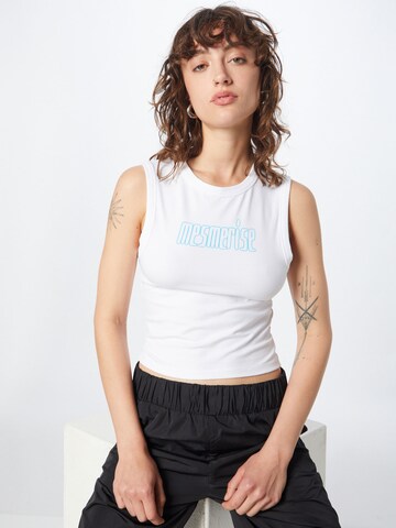 WEEKDAY - Top 'Bestie' em branco: frente