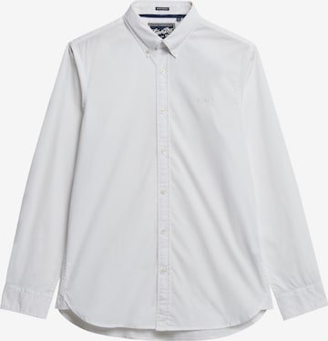 Chemise 'Essentials Lite' Superdry en blanc : devant