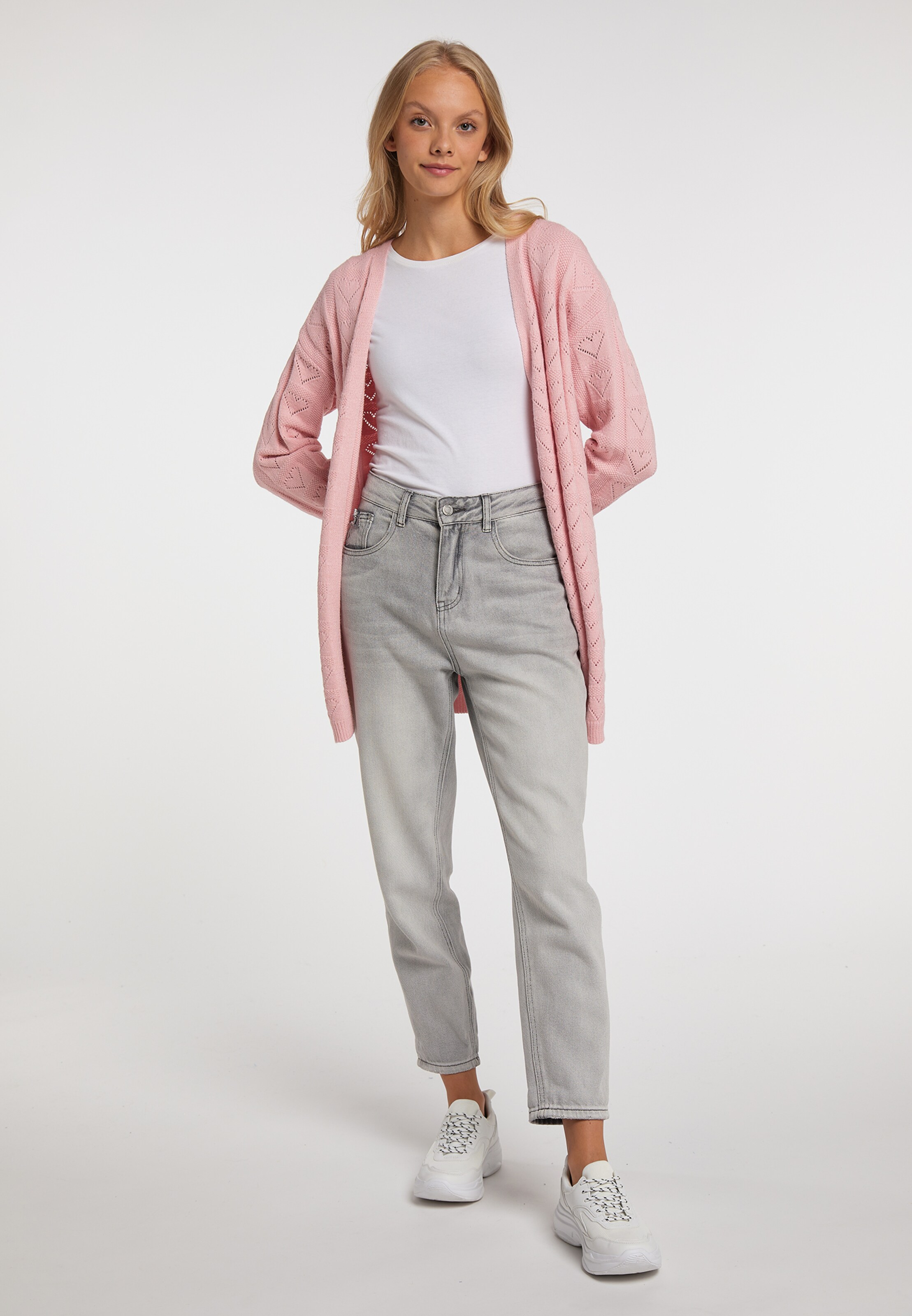 Frauen Pullover & Strick MYMO Strickjacke in Rosa - CJ82731 Frauen Pullover & Strick MYMO Strickjacke in Rosa - CJ82731
