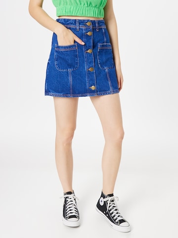 River Island - Saia em azul: frente