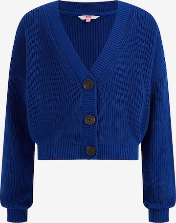 WE Fashion Gebreid vest in Blauw: voorkant