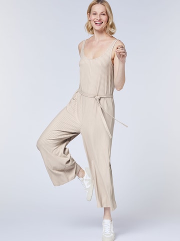 Detto Fatto Jumpsuit in Beige: front