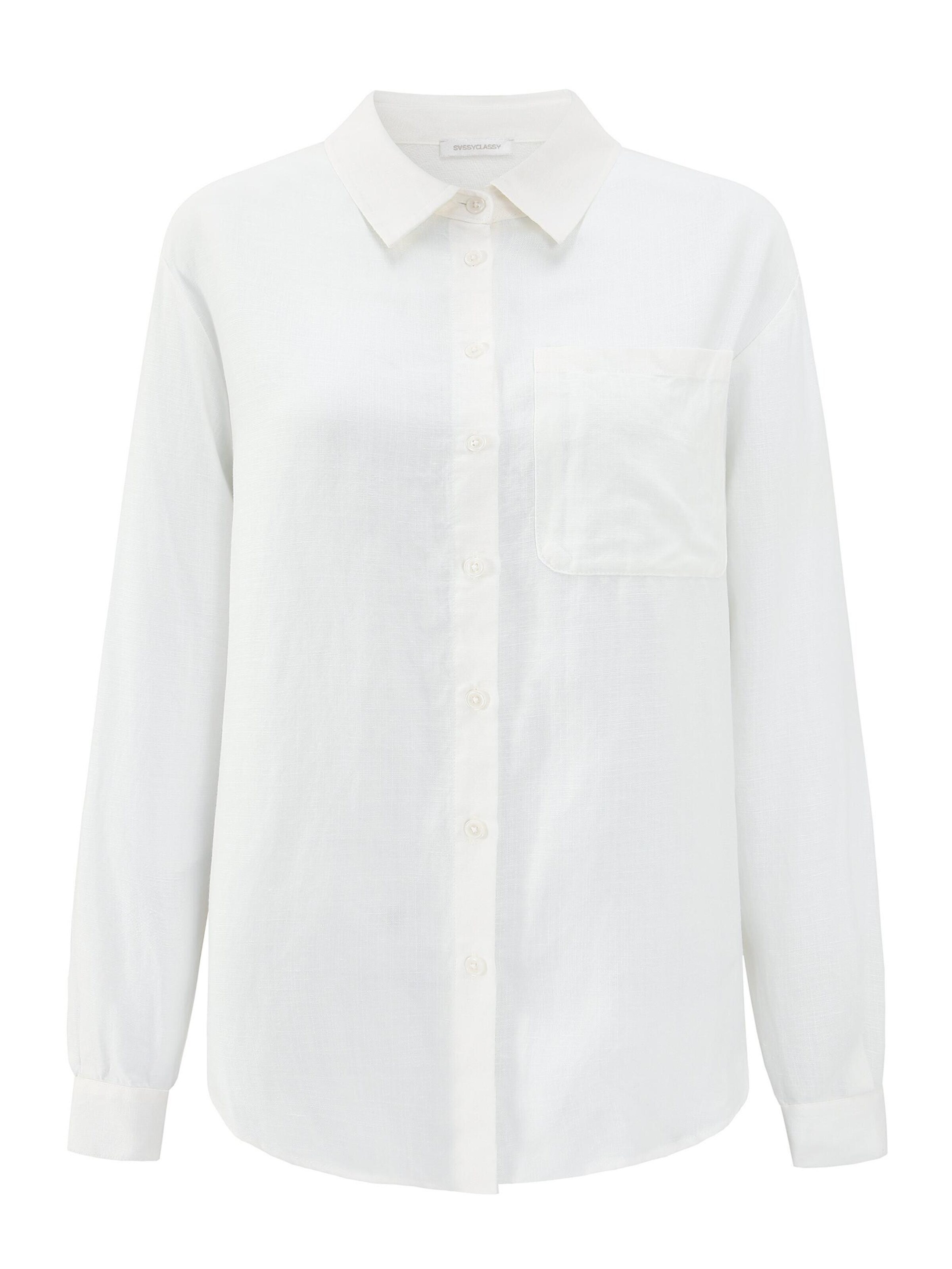 SASSYCLASSY Blouse in White: front