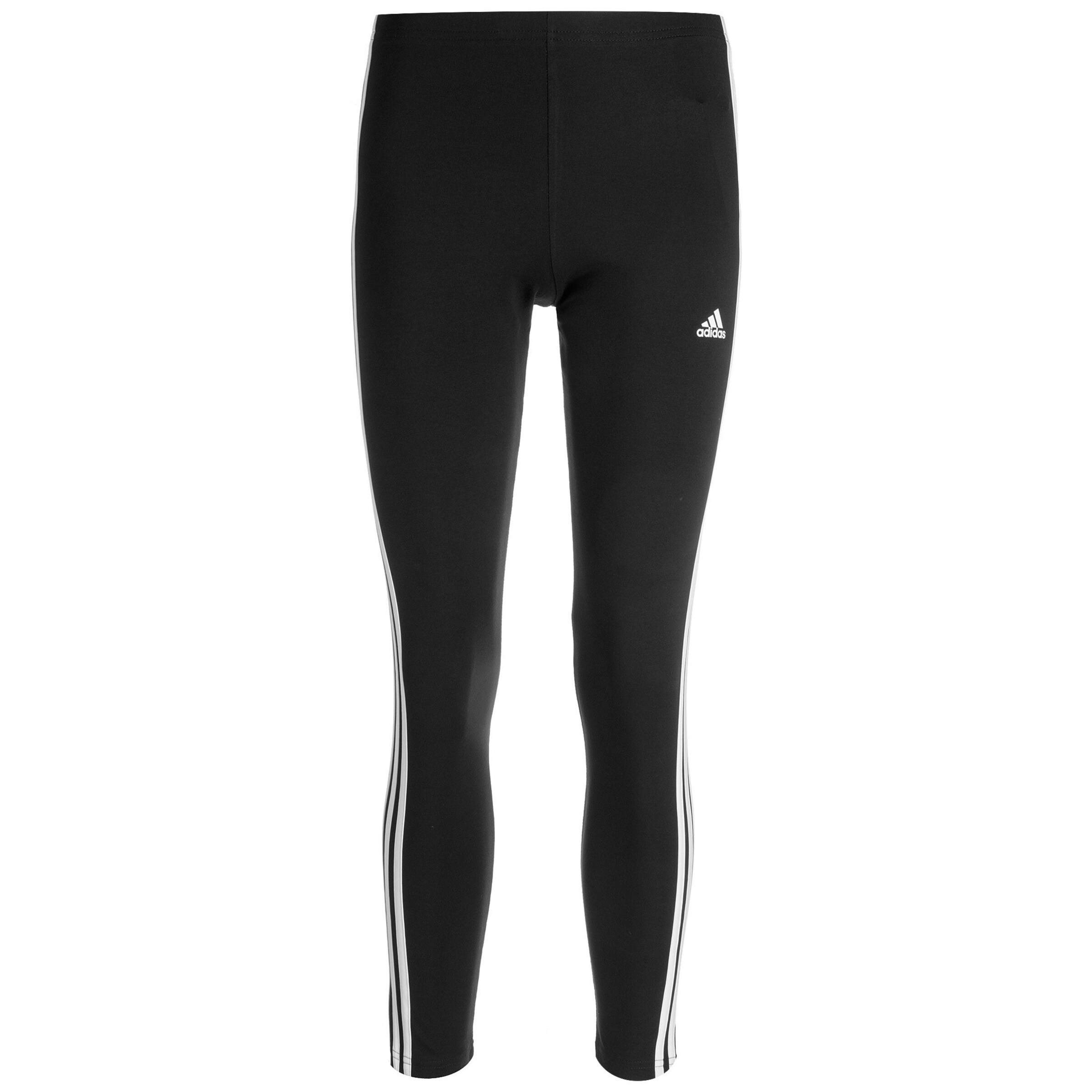 ADIDAS SPORTSWEAR Skinny Sportbroek 'Essentials' in Zwart: voorkant