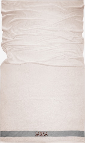 Lashuma Handtuch 'Lima' in Beige: Vorderseite