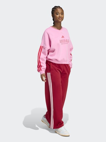 ADIDAS SPORTSWEAR Loose fit Workout Pants 'Her' in Red: front