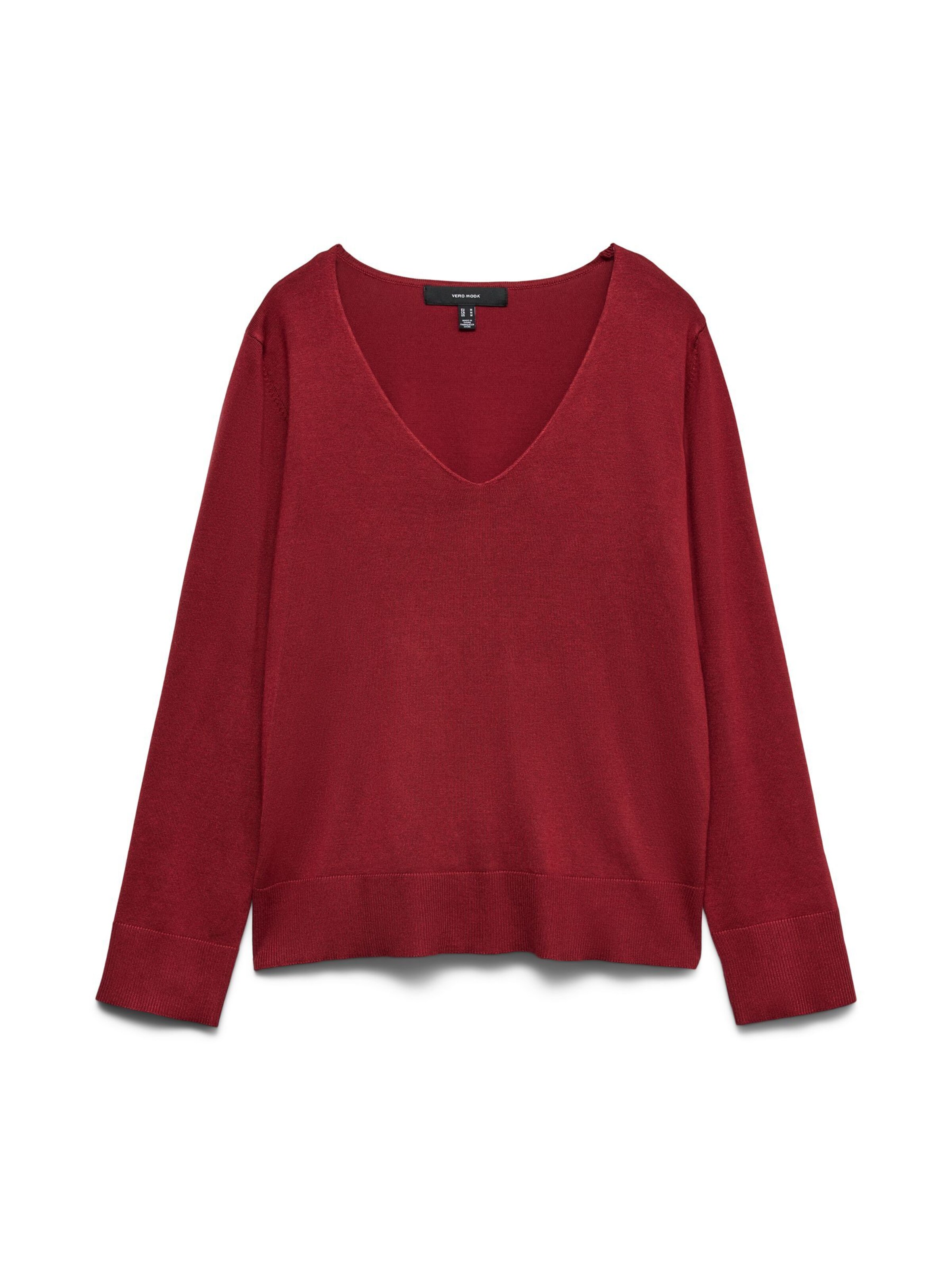 VERO MODA Sweater 'VMSilje' in Red: front