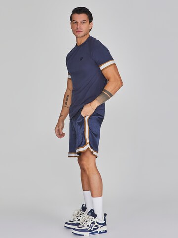 SikSilk T-Shirt in Blau