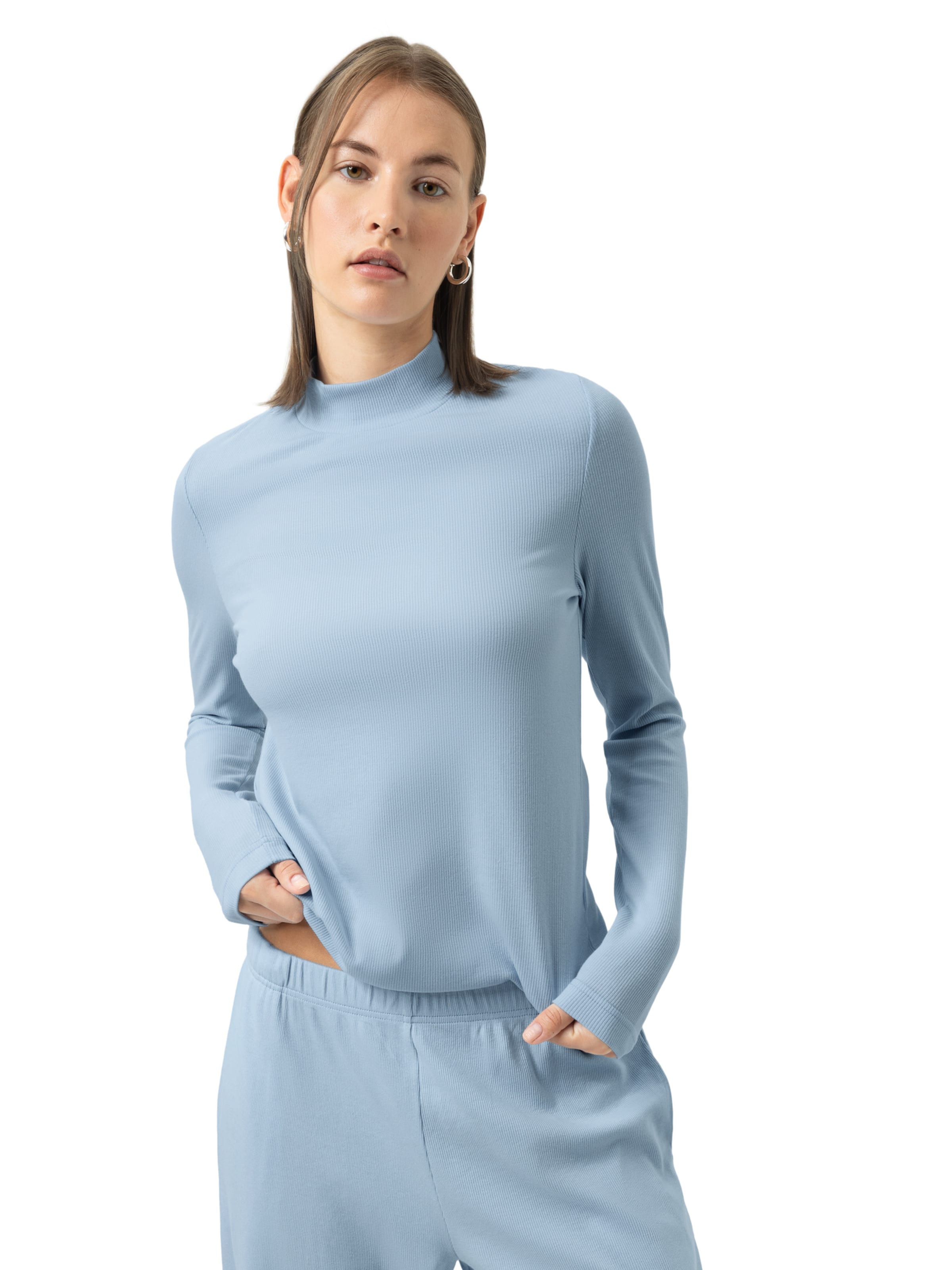 Chemise de nuit 'Casual Rib ' Mey en bleu