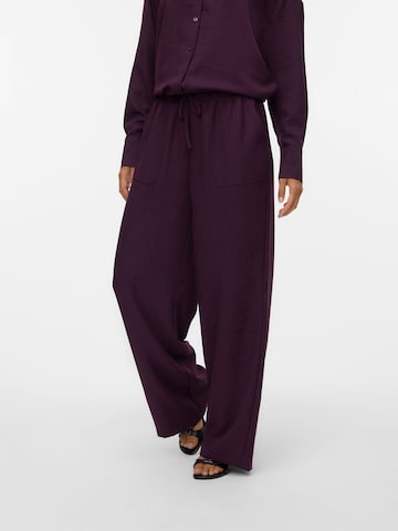 VERO MODA Wide leg Broek 'VMMelaney' in Lila: voorkant