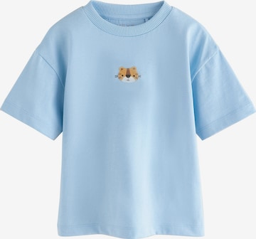 T-Shirt Next en bleu : devant