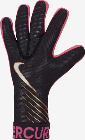 NIKE Athletic Gloves 'Mercurial' in Black: front