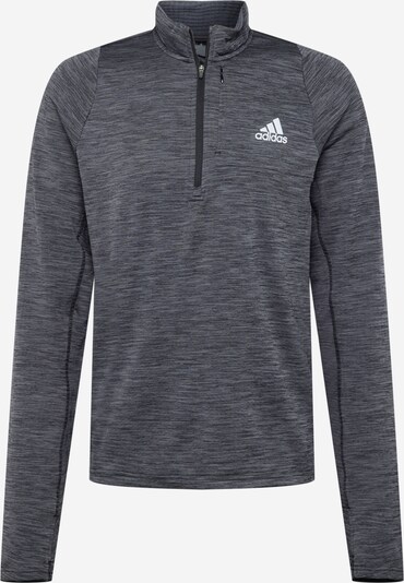 ADIDAS PERFORMANCE Sportsweatshirt i svartmelert / hvit, Produktvisning