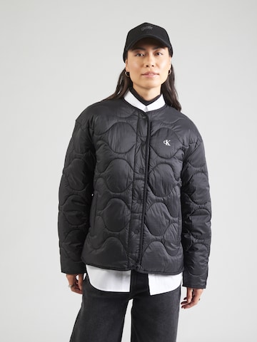 Veste mi-saison Calvin Klein Jeans en noir : devant
